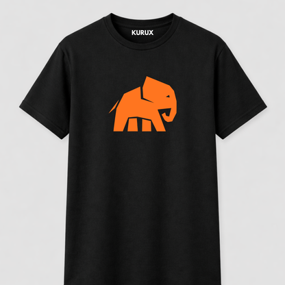 KURUX Signature Elephant T-Shirt|Black