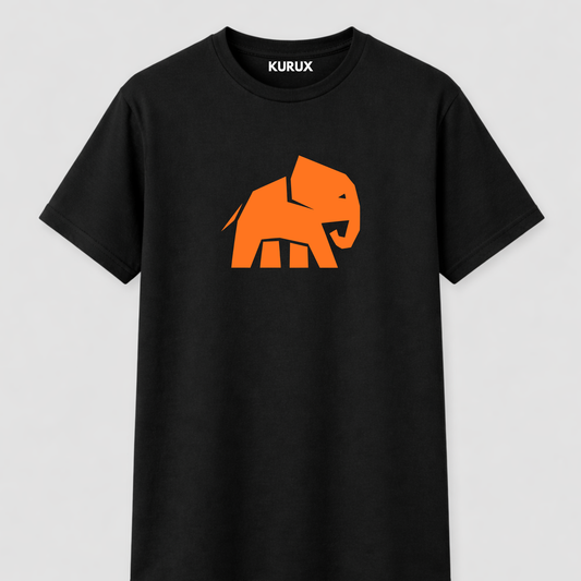 KURUX Signature Elephant T-Shirt|Black