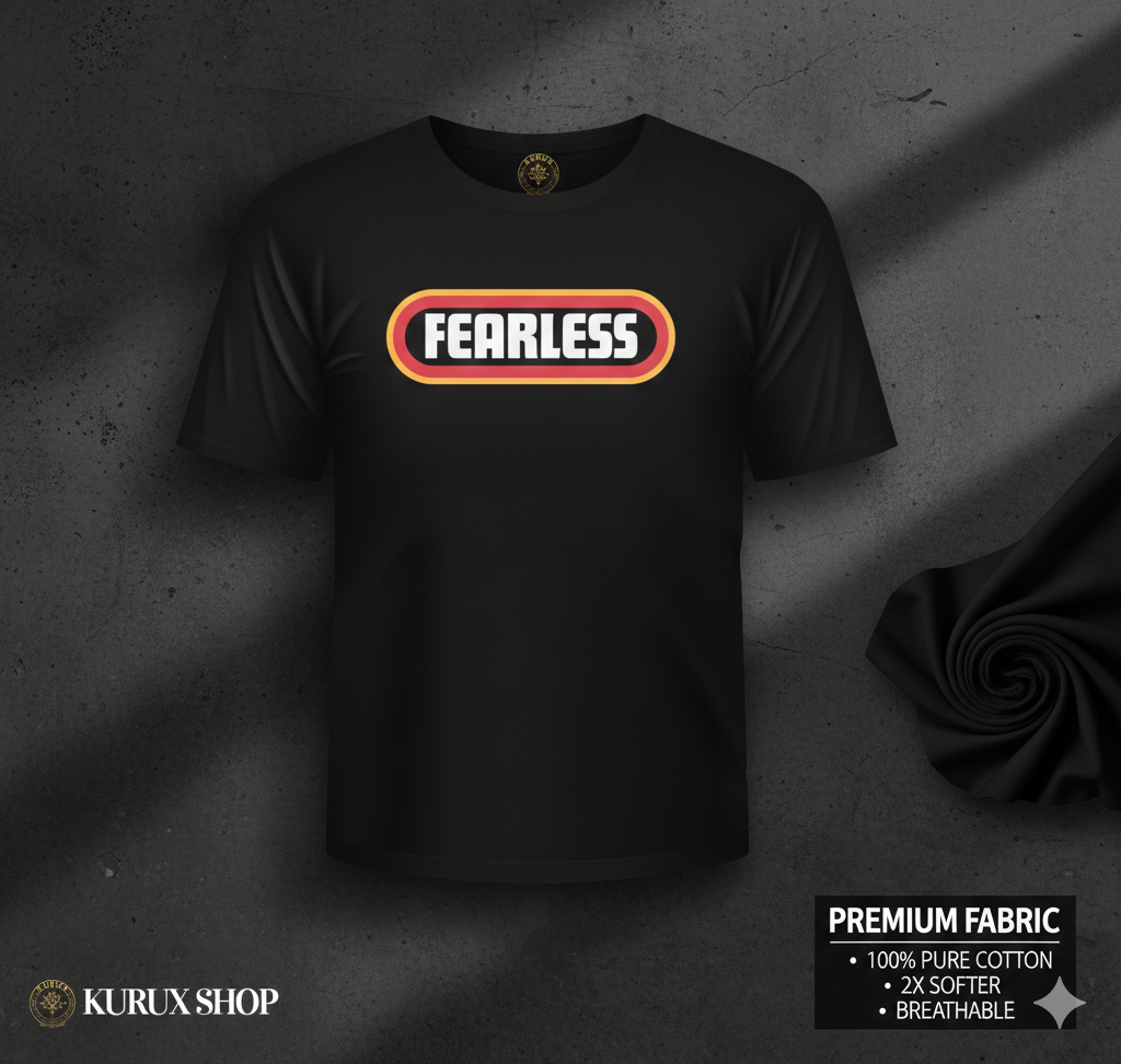 KURUX Classic Unisex Cotton T-Shirt – Black|Hope