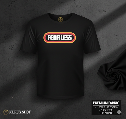 KURUX Classic Unisex Cotton T-Shirt – Black|Hope