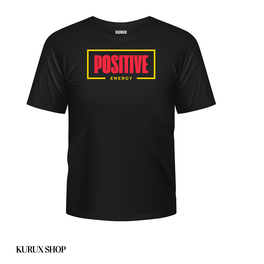 KURUX Classic Unisex Cotton T-Shirt – Black|Positive